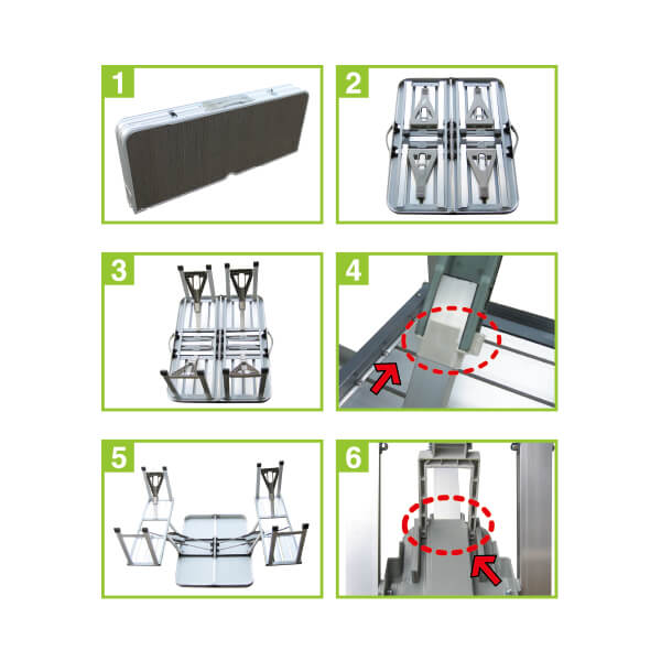 TS-TEPA 	Aluminum table